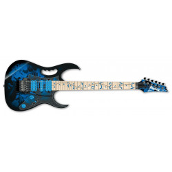Ibanez Steve Vai JEM77P-BFP - Blue Floral Pattern - Guitare électrique (+ étui)