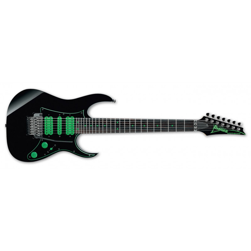 Ibanez Steve Vai UV70P-BK - Noire - Guitare électrique 7 cordes (+ étui)