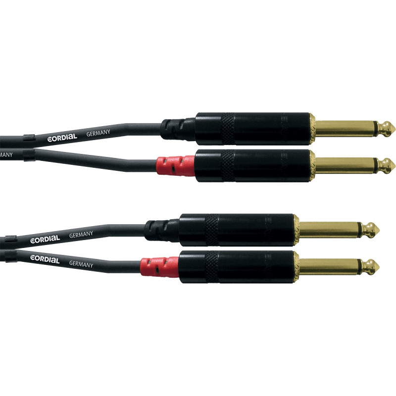 Cordial CFU3PP - Câble audio 2 jacks - 2 jacks mono 3 m