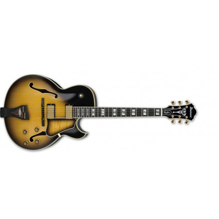 Ibanez George Benson LGB300-VYS - finition Vintage Yellow Sunburst - Guitare électrique (+ étui)