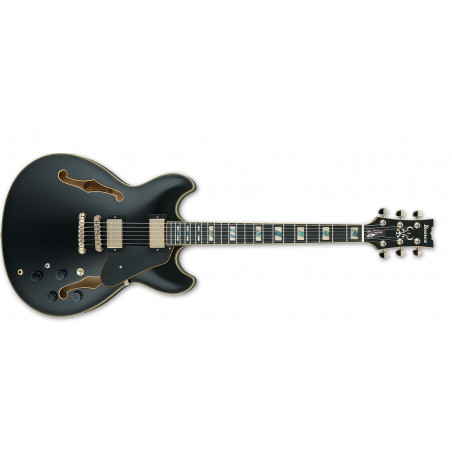 Ibanez John Scotfield JSM20-BKL - Black Low Gloss - Guitare électrique (+ étui)