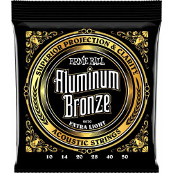 Ernie Ball 2570 - Jeu de cordes acoustiques - Aluminium Bronze - Extra Light 10-50