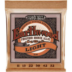 Ernie Ball 2148 - Jeu de cordes acoustiques - Earthwood Phosphor Bronze - Light 11-52