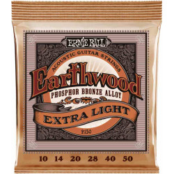Ernie Ball 2150 - Jeu de cordes acoustiques - Earthwood Phosphor Bronze - Extra Light 10-50