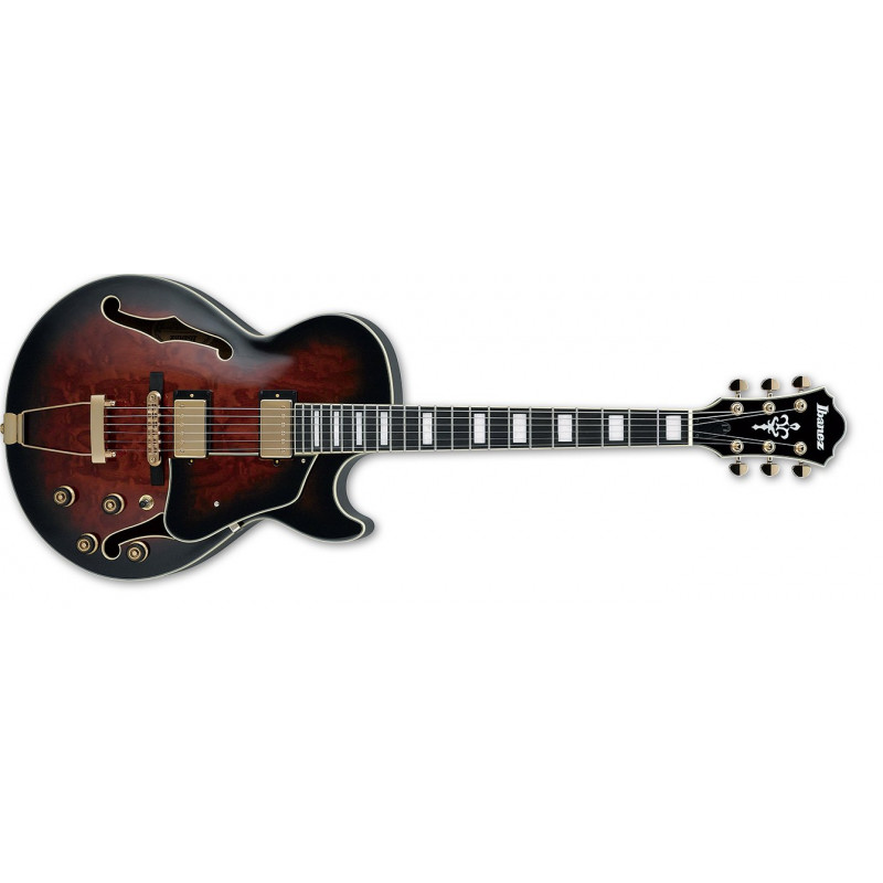 Ibanez AG95QA-DBS - Dark Brown Sunburst - guitare électrique