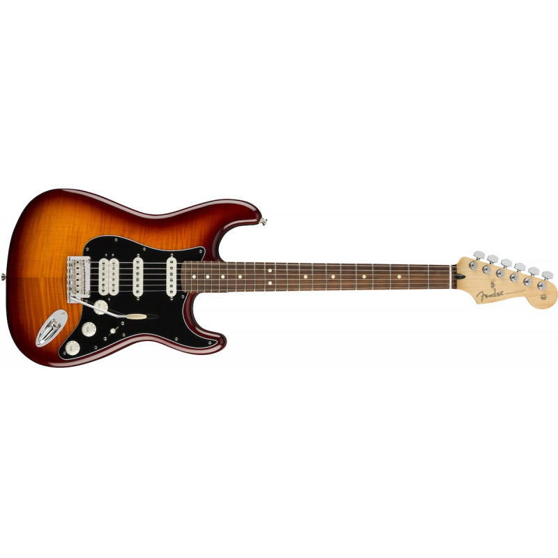 Fender Player Stratocaster HSS PLUS TOP - touche pau ferro - Tobacco Burst  - Guitare électrique