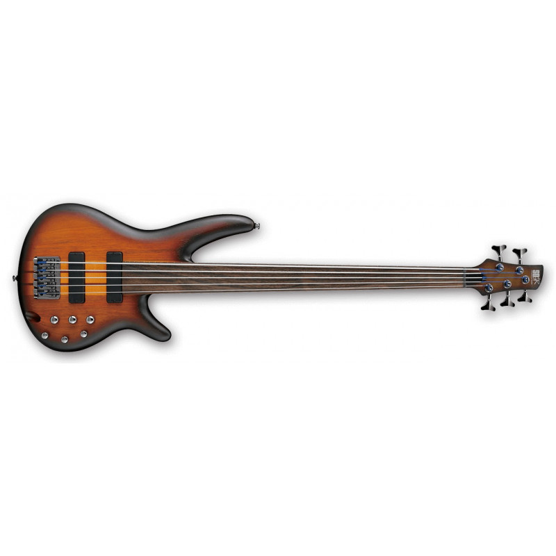 Ibanez SRF705-BBF - Brown Burst Flat - Basse électrique 5 cordes Fretless