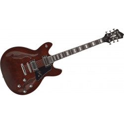 Hagstrom Justin York Super Viking Trans Brown - Guitare électrique