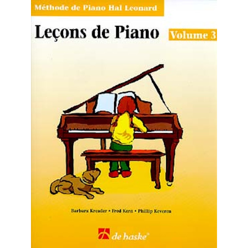 Leçons de Piano Volume 3 - Méthode de Piano Hal Leonard