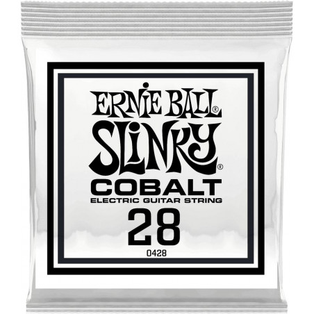 Ernie Ball 10428 - Corde au détail guitare électrique Slinky Cobalt - Filé rond 028