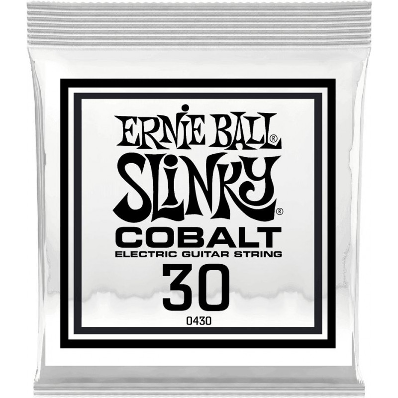 Ernie Ball 10430 - Corde au détail guitare électrique Slinky Cobalt - Filé rond 030