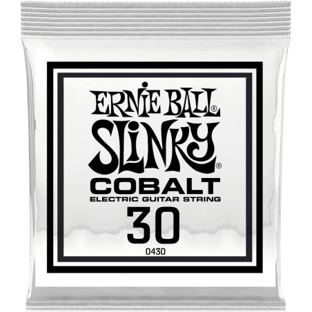 Ernie Ball 10430 - Corde au détail guitare électrique Slinky Cobalt - Filé rond 030