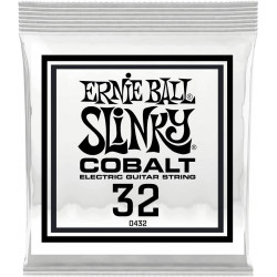 Ernie Ball 10432 - Corde au détail guitare électrique Slinky Cobalt - Filé rond 032