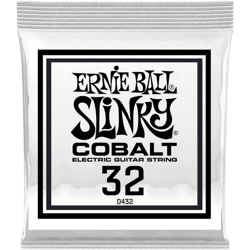 Ernie Ball 10432 - Corde au détail guitare électrique Slinky Cobalt - Filé rond 032