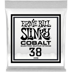 Ernie Ball 10438 - Corde au détail guitare électrique Slinky Cobalt - Filé rond 038