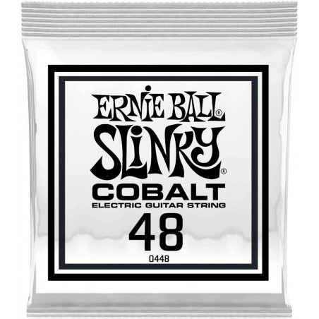Ernie Ball 10448 - Corde au détail guitare électrique Slinky Cobalt - Filé rond 048