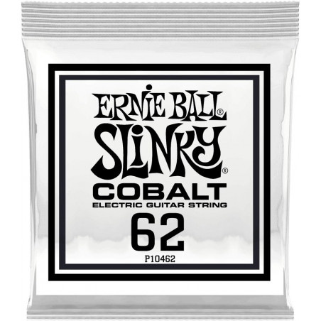 Ernie Ball 10462 - Corde au détail guitare électrique Slinky Cobalt - Filé rond 062