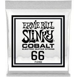 Ernie Ball 10466 - Corde au détail guitare électrique Slinky Cobalt - Filé rond 066
