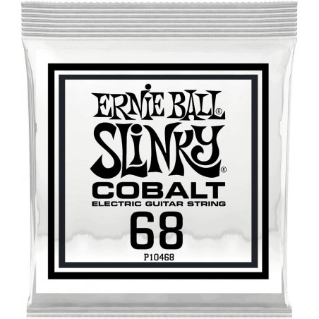 Ernie Ball 10468 - Corde au détail guitare électrique Slinky Cobalt - Filé rond 068