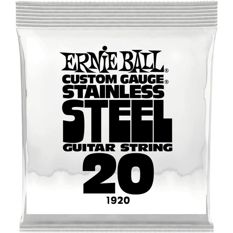 Ernie Ball 1920 - Corde au détail guitare électrique Stainless Steel - Filé 020