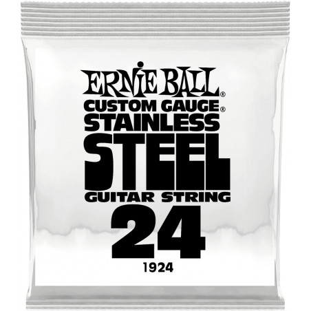 Ernie Ball 1924 - Corde au détail guitare électrique Stainless Steel - Filé 024