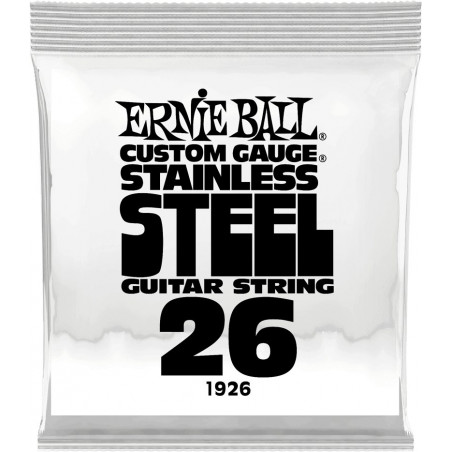 Ernie Ball 1926 - Corde au détail guitare électrique Stainless Steel - Filé 026