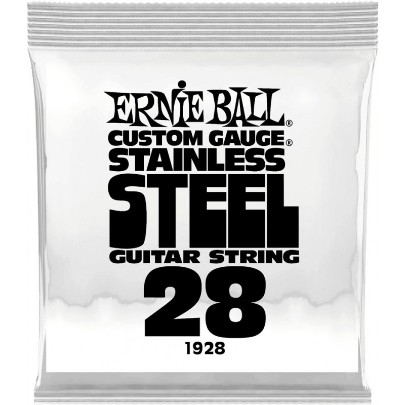 Ernie Ball 1928 - Corde au détail guitare électrique Stainless Steel - Filé 028