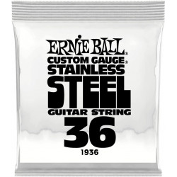 Ernie Ball 1936 - Corde au détail guitare électrique Stainless Steel - Filé 036