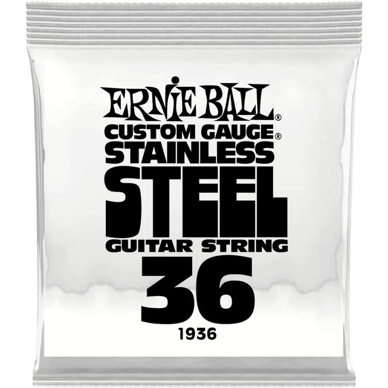 Ernie Ball 1936 - Corde au détail guitare électrique Stainless Steel - Filé 036