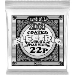 Ernie Ball 0222 - Corde électrique au détail RPS Coated Titanium - Acier plein renforcé 022