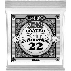 Ernie Ball 0322 - Corde électrique au détail RPS Coated Titanium - Filé nickel 022