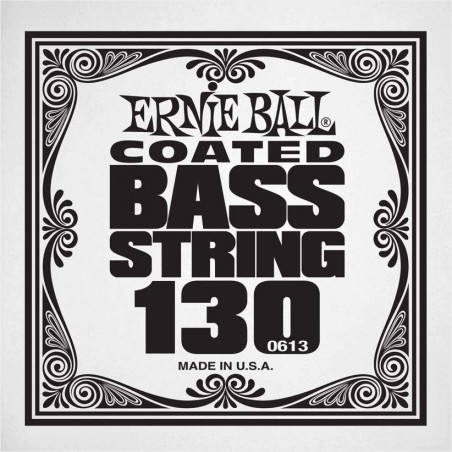 Ernie Ball 0613 - Corde basse au détail Slinky Coated - Filé nickel 130
