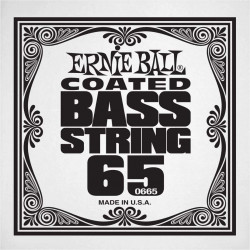 Ernie Ball 0665 - Corde basse au détail Slinky Coated - Filé nickel 065