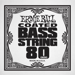 Ernie Ball 0680 - Corde basse au détail Slinky Coated - Filé nickel 080