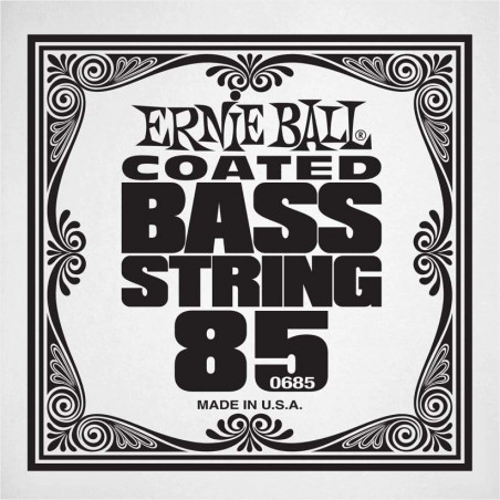 Ernie Ball 0685 - Corde basse au détail Slinky Coated - Filé nickel 085