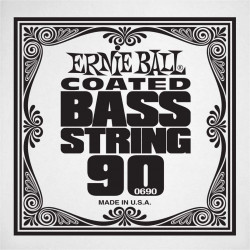 Ernie Ball 0690 - Corde basse au détail Slinky Coated - Filé nickel 090