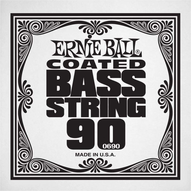 Ernie Ball 0690 - Corde basse au détail Slinky Coated - Filé nickel 090