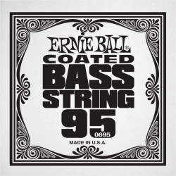 Ernie Ball 0695 - Corde basse au détail Slinky Coated - Filé nickel 095