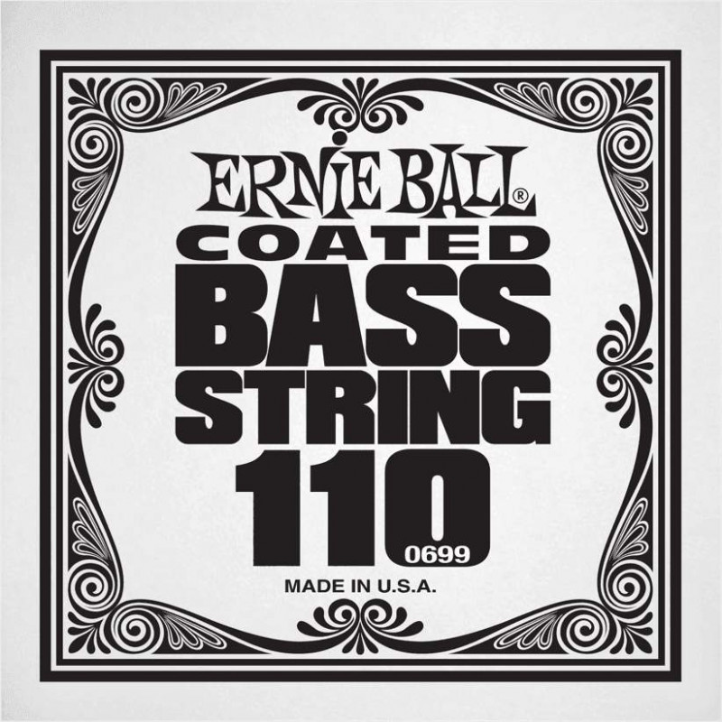 Ernie Ball 0699 - Corde basse au détail Slinky Coated - Filé nickel 110