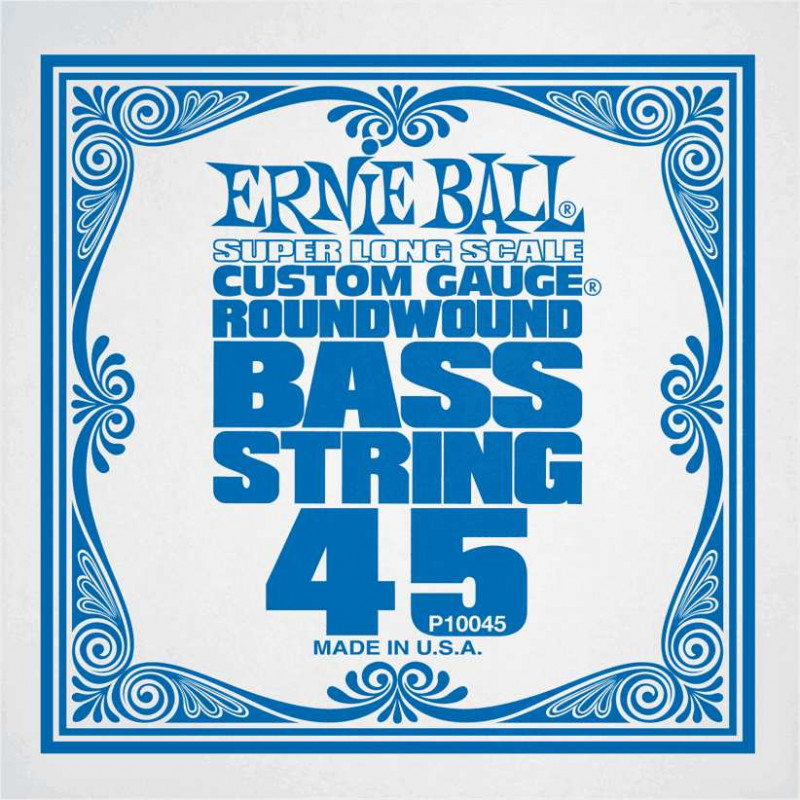 Ernie Ball 10045 - Corde basse au détail Slinky Nickel Wound - Super Long Scale 045