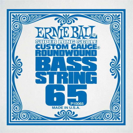 Ernie Ball 10065 - Corde basse au détail Slinky Nickel Wound - Super Long Scale 065