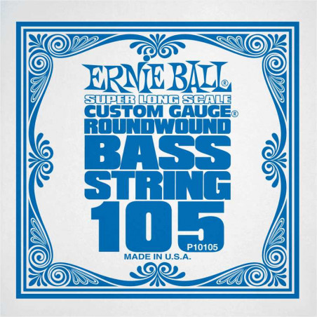 Ernie Ball 10105 - Corde basse au détail Slinky Nickel Wound - Super Long Scale 105