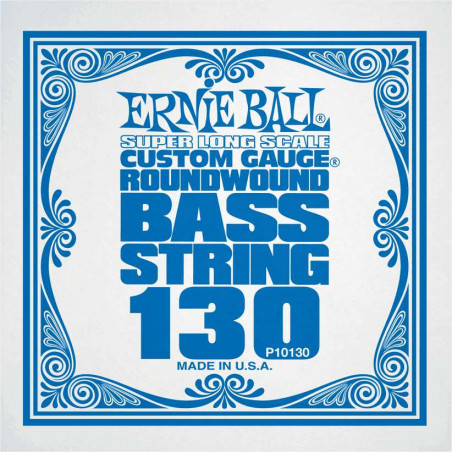 Ernie Ball 10130 - Corde basse au détail Slinky Nickel Wound - Super Long Scale 130