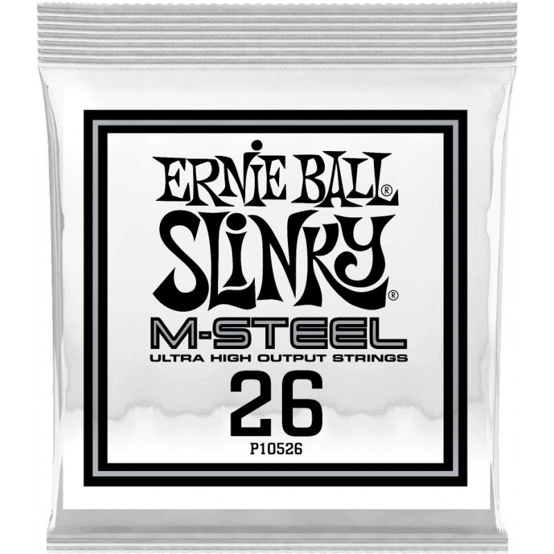 Ernie Ball 10526 - Corde électrique au détail Slinky M-Steel - Filé rond 026