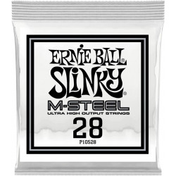 Ernie Ball 10528 - Corde électrique au détail Slinky M-Steel - Filé rond 028