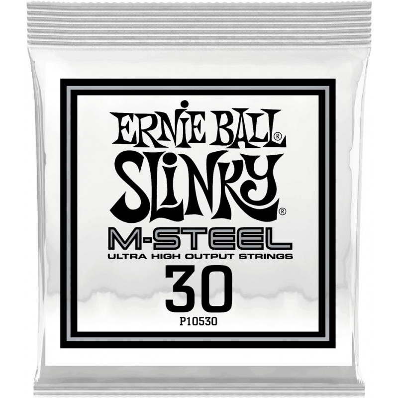 Ernie Ball 10530 - Corde électrique au détail Slinky M-Steel - Filé rond 030