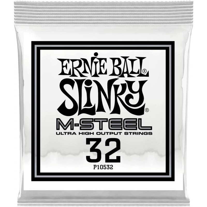 Ernie Ball 10532 - Corde électrique au détail Slinky M-Steel - Filé rond 032