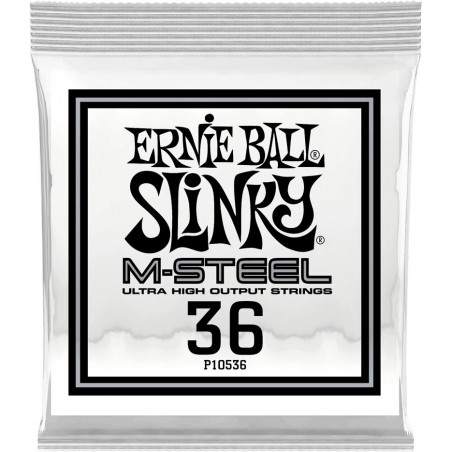 Ernie Ball 10536 - Corde électrique au détail Slinky M-Steel - Filé rond 036
