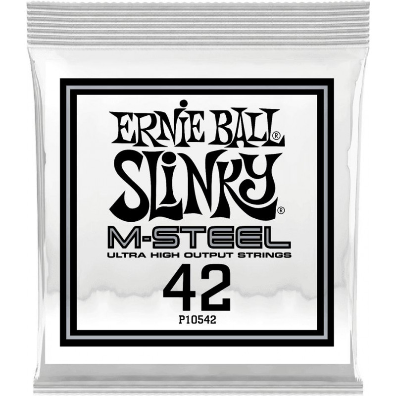 Ernie Ball 10542 - Corde électrique au détail Slinky M-Steel - Filé rond 042
