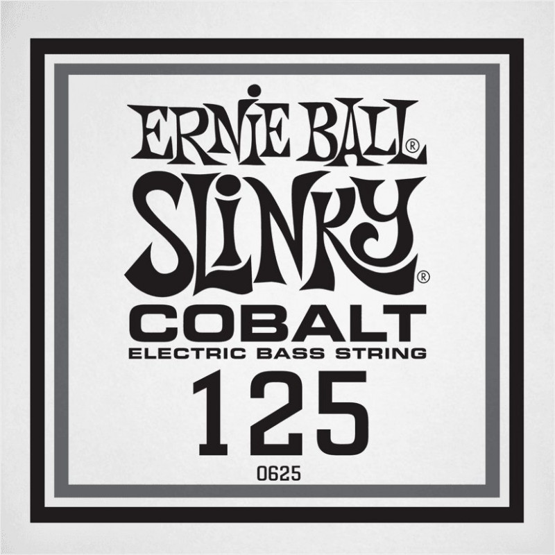 Ernie Ball 10625 - Corde basse au détail Slinky Cobalt - Filé Cobalt 125